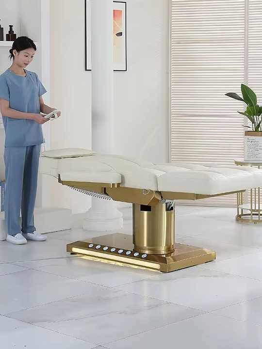 Aesthetic Stretcher Hydraulic Massage Table Lash Recliner Chair Thai Eyelash Extension Bed