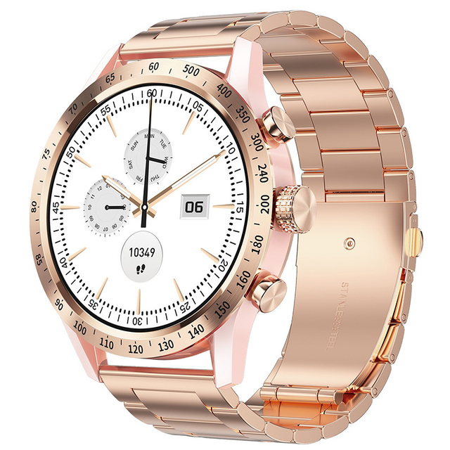 New Fashion HT20 Round Amoled Smart Watch Women With 1.28inch BT Call AI Voice Health Sport Ladies Smartwatch 2024