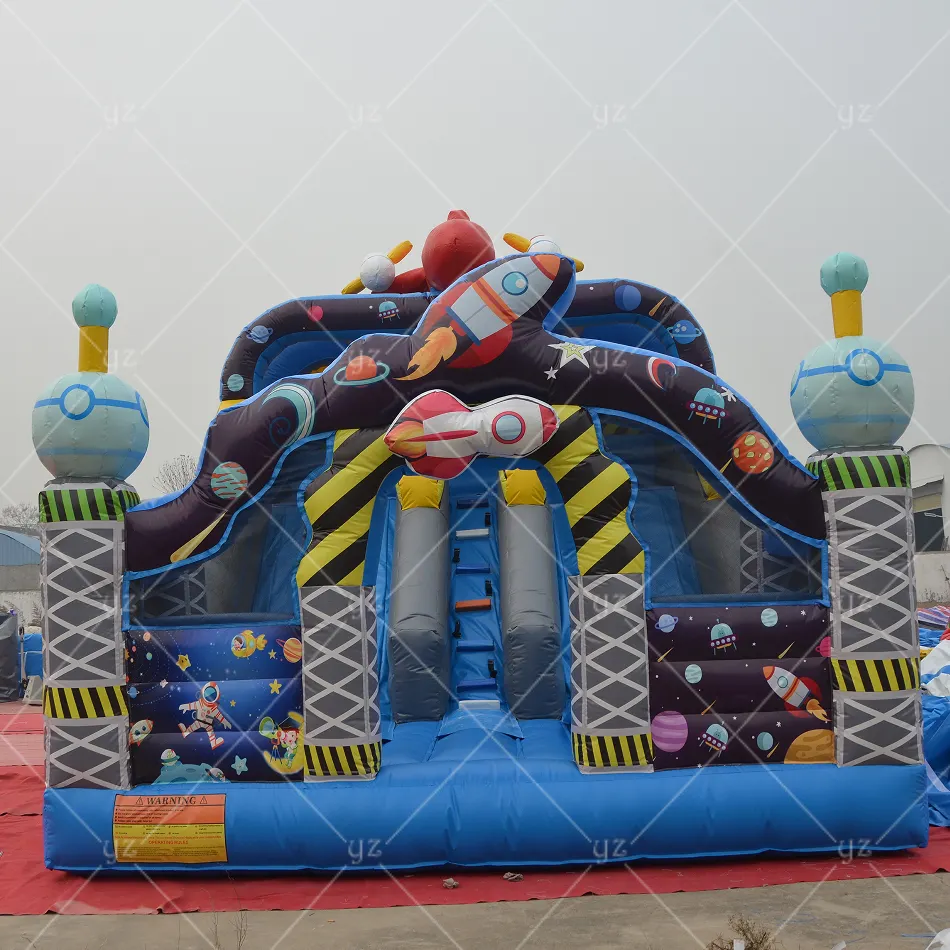 China commercial cheap big inflatable park for sale dry bouncer slide combo