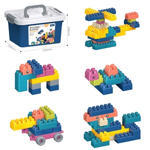 Novedad 2026: Caja de Almacenamiento Portátil DIY para Bloques de Construcción Modulares Infantiles y Juguetes de Copos de Nieve - Product Image 1