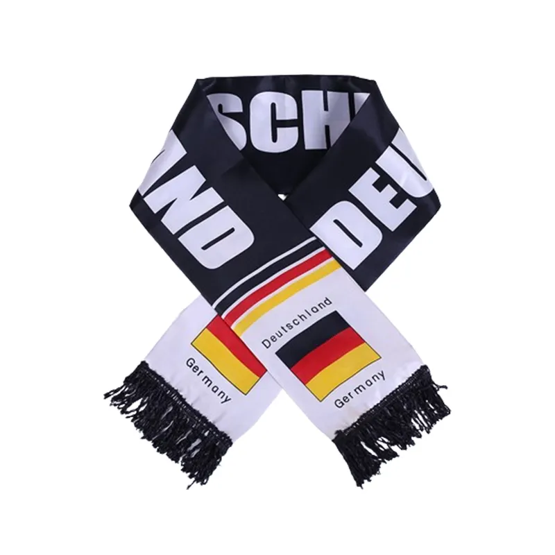 Wholesale 2024 Popular German Soccer Game Fans Products Germany Flag Football Scarf for Sports Events