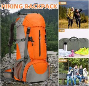 Free Sample LHiking <b>Backpack</b> <b>Waterproof</b> Camping <b>Backpack</b> with Rain Cover Large Lightweight <b>Backpack</b> Daypack for Travel - Product Image 6