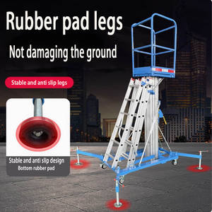 Plataforma de <span class=keywords><strong>escalada</strong></span> con manivela, elevador específico de almacén, vehículo de operación, escalera de plataforma de <span class=keywords><strong>escalada</strong></span> manual - Product Image 3