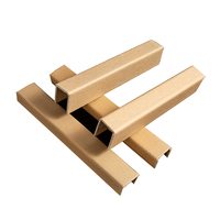 Palette dure Angle en forme de L en forme de U bord de protection Carton papier 15Mm boîte de coupe Carton papier protecteurs d'angle