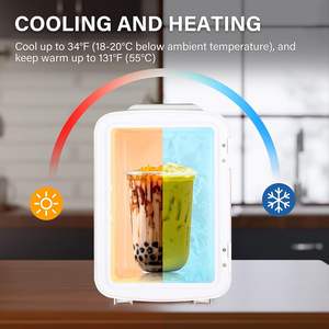Mini-réfrigérateur thermoélectrique portable 8L 10L, écoénergétique, pour hôtel, extérieur, maison, voiture, lait maternel - Vente en gros - Product Image 2