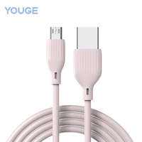 Câble de données pour téléphone portable YOUGE 2026, nouvelle tendance, PVC, USB-A vers USB-C, coloré, pour iPhone/Samsung/Huawei