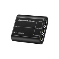 OEM 1000Mbps Gigabit 4-Port POE Repeater Extender Splitter untuk Kamera CCTV 1 3 Port 100m jarak jauh Ethernet switch jaringan