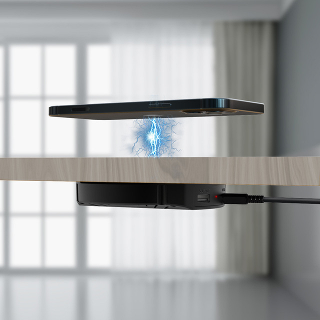 Space Distance 5-30mm Hidden 10W Wireless Phone Charger Penetrate All Kinds of Furniture