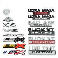 Design de mode personnalisé 3d décoration de carrosserie automatique ABS plaque signalétique superposition Auto autocollant logo voiture décalcomanie voiture emblème insigne voiture plaque signalétique