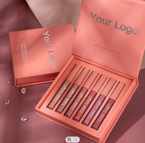 Lipstik <span class=keywords><strong>Matte</strong></span> 6 Buah, Set Hadiah Lipstik Cair <span class=keywords><strong>Matte</strong></span> Pelembab Beludru Tahan Air Tahan Lama <span class=keywords><strong>Matte</strong></span> Rose Non-lengket - Product Image 5