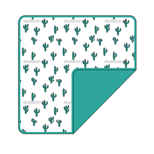 Manta de Forro Polar con Dinosaurios de Dibujos Animados para Niños, Color Azul Salvia, Forro Sólido, Cubierta para Cochecito de Bebé - Product Image 2