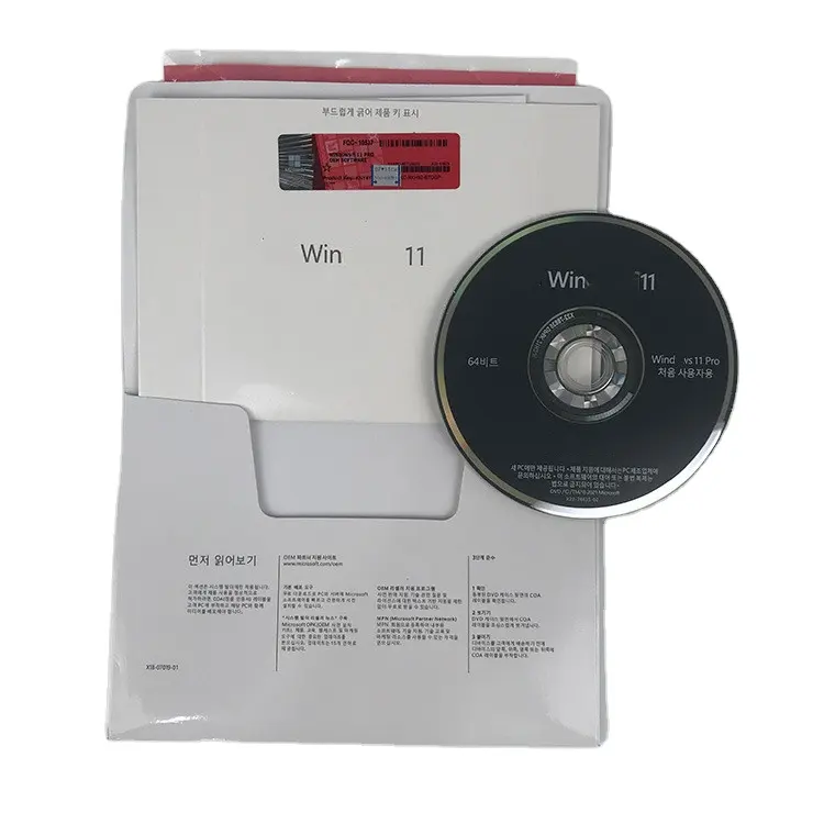 6 Months Warranty Win 11 Professional Win 11 Pro/Home Key OEM DVD With COA Sticker 100% Online Activation