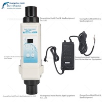 Générateur de chlore au sel à plaques de titane série EC avec panneau de commande pour désinfection électrolytique de piscine (Utilisation transfrontalière) 3,4 kg