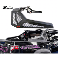 Barre roulante universelle en acier pour Ranger Dmax NP300 D40 avec barre de toit à LED pour Toyota Hilux