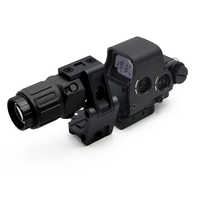 Lunette de visée holographique Holy Warrior S1 avec point rouge, grossisseur 3X NBG33, marquages complets, caractéristiques étanches, monture Fas Optic Riser FTC Combo