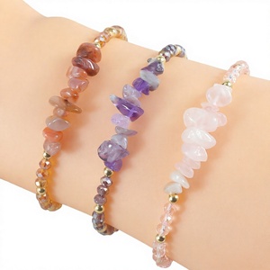 Venta al por mayor: Las MEJORES pulseras bohemias de cuentas y pedrería, conjunto de brazaletes minimalistas tejidos, joyería de meditación para mujer - Product Image 3
