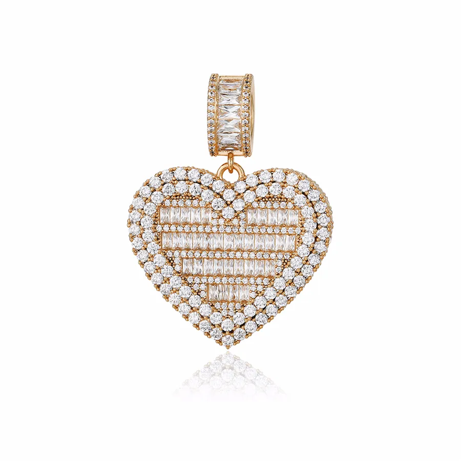 P220819 Xuping Jewelry Heart Like Full diamond 18K gold New high quality ladies charm jewelry Pendant