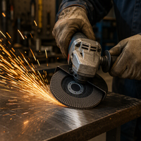 Outils abrasifs fabriqués par disque d'aileron de représentation utilisés pour le métal et le bois