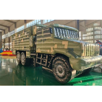 Publicité extérieure personnalisée : Modèles gonflables géants en PVC (simili-tank, cible, camouflage, canon, voiture) intégrés