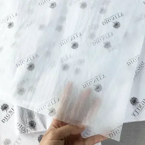Hot Sale Custom Logo Printed Tissue Paper With Logo White Wrapping Tissue Paper Packaging For Garment Packaging Gifts