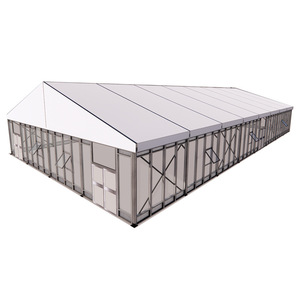 Carpa Rectangular para Ferias Comerciales, de PVC y Tela Oxford, Impermeable, para Uso en Todas las Estaciones, con Estructura de Aluminio y Refuerzo Diagonal - Product Image 1