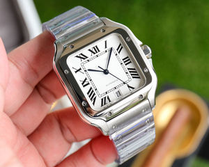 La scatola di orologi da uomo rossa lussuosa e di fascia alta è adatta per orologi meccanici automatici <span class=keywords><strong>Cartier</strong></span> e altre scatole regalo di marca - Product Image 1
