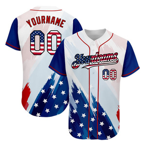 Maillot de Baseball Personnalisé pour Homme, Uniforme Sportif avec Impression par Transfert Thermique du Logo, du Nom de l'Équipe et du Numéro, Camouflage Respirant, Grandes Tailles - Product Image 3