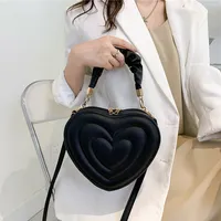 Buy Wholesale China Women Heart Purse Leather Crossbody Shoulder