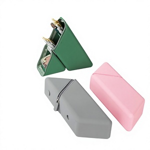 Wholesale Triangle Shape Pencil Case <b>Box</b> High-Value Large-Capacity Vertical Telescopic <b>Pen</b> Holder - Product Image 1