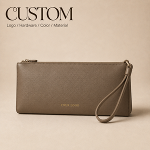 Borsa a Tracolla in Vera Pelle a Grana Piena per Donna, Etichetta Privata del Produttore, con Chiusura a Zip per Viaggi - Product Image 1