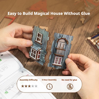 Puzzle 3D en bois Harry Potter La Cabane de Griffoyer Ensemble de blocs de construction Modèles de construction Jouets Cadeaux pour enfants