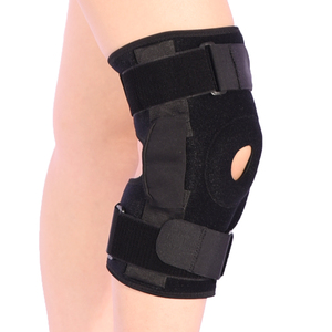 Vendedor caliente Neopreno ajustable Correa doble Oem <span class=keywords><strong>Ortesis</strong></span> Proteger la rodilla con bisagras Rodillera Soporte para piernas para mujeres y hombres - Product Image 3