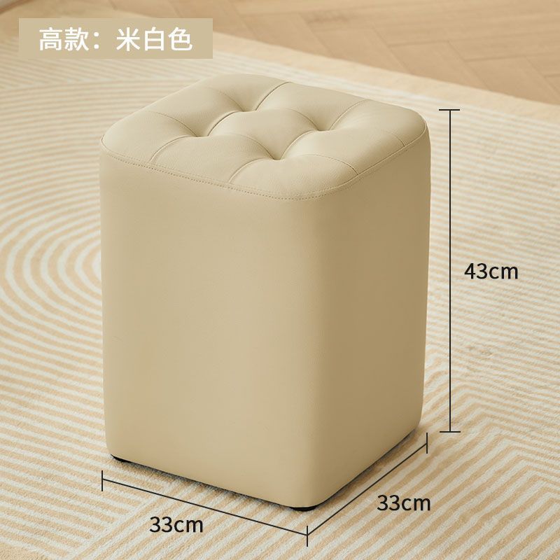 [Taburete cuadrado WoWo] Grande Beige