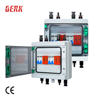 Boîtier de distribution solaire étanche IP65 HA 8 voies 2 chaînes DC500V 1000V avec couvercle transparent pour systèmes intérieurs hors réseau et connectés au réseau ABS+PC