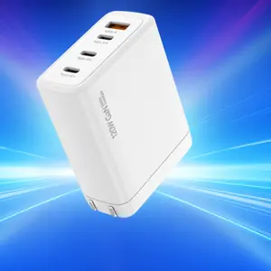 ILEPO QC3.0 Pengisi Daya Cepat Ponsel, Pengisi Daya USB Dinding Portabel Xiaomi untuk iPhone Oneplus 120W GaN