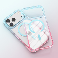 Coque de téléphone portable magnétique à chargement sans fil, couleur dégradée, mignonne et tendance, pour iPhone 18 Pro Max