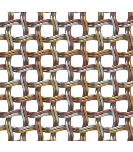 Maille architecturale ondulée en laiton antique - Tissu décoratif en acier inoxydable de qualité supérieure pour intérieurs de luxe - Product Image 3