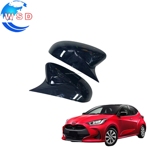 ฝาครอบ<span class=keywords><strong>กระจก</strong></span><span class=keywords><strong>มอง</strong></span>ข้าง<span class=keywords><strong>รถยนต์</strong></span> ABS สีดำเปียโน สำหรับ TOYOTA YARIS 2020 อุปกรณ์ตกแต่งภายนอก - Product Image 1