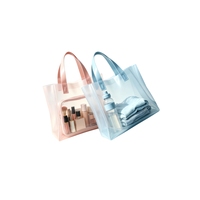 Sac fourre-tout en plastique imperméable ODM avec poignée, logo personnalisable, grande capacité, sac à main