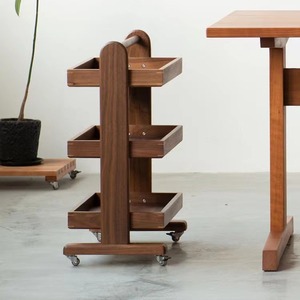 Wooden <b>Storage</b> <b>Cart</b> 3 Tier Standing Type Kitchen Bathroom Use Neatening <b>Storage</b> Rectangle Shape - Product Image 4
