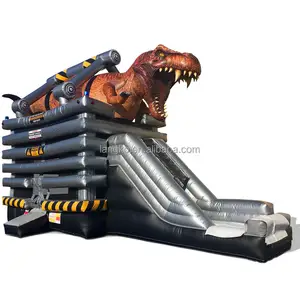 dinosaur jumping castle bouncer combo inflatable castle slide bouncy