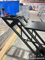 Estructura de Iluminación para Escenario de Alta Calidad con Certificación CE, Plegable, Negra, de Metal y Aluminio, para Altavoces Line Array, DJ