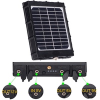 Caméra de surveillance solaire 8000 mAh 3 Watts pour la chasse, sortie 12V/9V/6V, batterie au lithium intégrée, étanche IP66 pour caméra extérieure