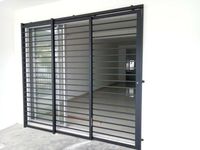 CBMmart - Barras Antirrobo Personalizadas para Ventanas, Puertas de Seguridad Comerciales Retráctiles de Aluminio para Supermercados, Antirrobo Industrial