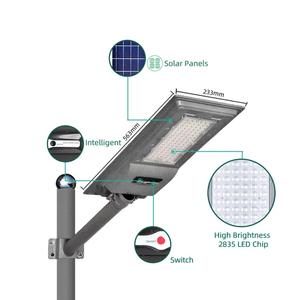 ไฟถนนพลังงานแสงอาทิตย์ LED กลางแจ้งตรวจจับ IP65ลูเมนสูงกำหนดเองพร้อ<span class=keywords><strong>ม</strong></span>แบตเตอรี่ LiFePO4 100W/200W - Product Image 5