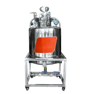 Kualitas tinggi 200L tekanan pneumatik Pot Mixer industri 304 tangki tekanan baja tahan karat dengan Agitator otomatis