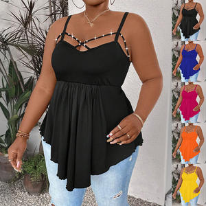 Grande taille gilet hauts pour femmes vêtements 2025 été Sexy grande taille mince pull à manches courtes femme coréen débardeur T-Shirts t-shirts - Product Image 1