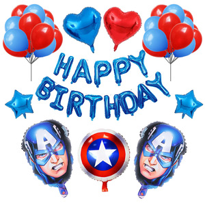 Set di Palloncini in Alluminio con Scritta 'Buon Compleanno' - Decorazioni per Feste a Tema <span class=keywords><strong>Spiderman</strong></span> dei Cartoni Animati - Product Image 4