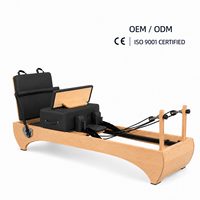Machine de Pilates Reformer Commerciale en Bois d'Érable Réglable avec Kit d'Accessoires Complet – Écologique, Durable, Professionnelle pour Studio de Fitness