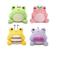 Kawaii Aardbei Wawa Super Zachte Schattige Kikker Verkleed Als Fruit Verzamelbare Knuffel Knuffel